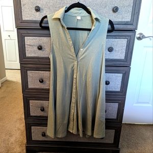 XS Sage Green Collared Dress